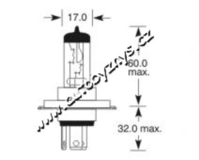 Žárovka 24V H4 P43t-38 OSRAM  (10320)