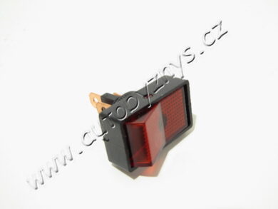 Vypínač páčkový kovový ON-OFF 6-250V 13x8mm  (11826)