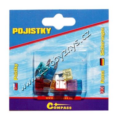 Pojistky ploché MINI - sada 10ks 07523  (07523)