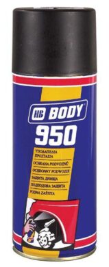 Ochrana podvozku a karoserie BODY 950 sprej 400 ml- přelakovatelný šedý  (12162)