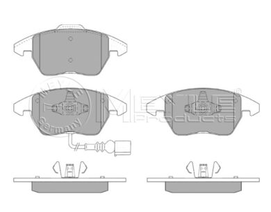 Destičky brzdové přední Octavia2 pro DB 288x25,312x25 MEYLE/FEBI 5K0698151  (14961)