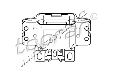 uložení převodovky Octavia2/VW/Audi/Seat TOPRAN 1K0199555L  (15456)